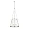 Z-Lite Prescott 4 Light Pendant, Polished Nickel & Clear 341P18-PN - alternate 8